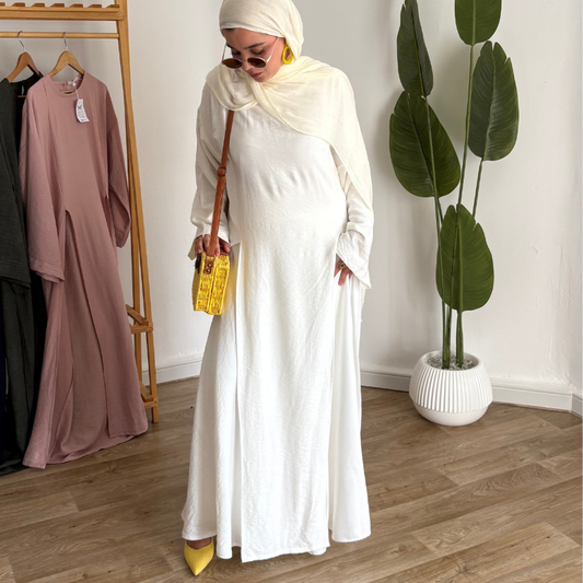 Ensemble de la tunique Lina avec pantalon blanc / jupe blanche